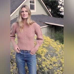 Doen mulberry baby alpaca blend sweater in maple